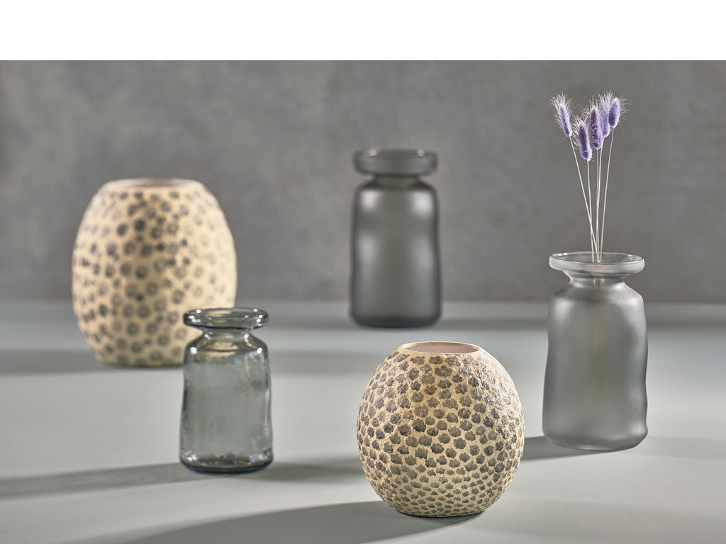 Villa Collection Ist Vaas Dia. 13,8 x 24 cm Grijs - Accessoire Loods