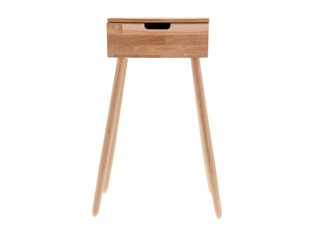 Villa Collection Ebern Bijzettafel 30 x 40 x 80 cm Wit gewassen - Accessoire Loods