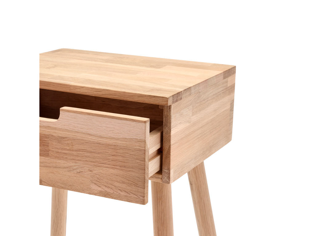 Villa Collection Ebern Bijzettafel 30 x 40 x 80 cm Wit gewassen - Accessoire Loods