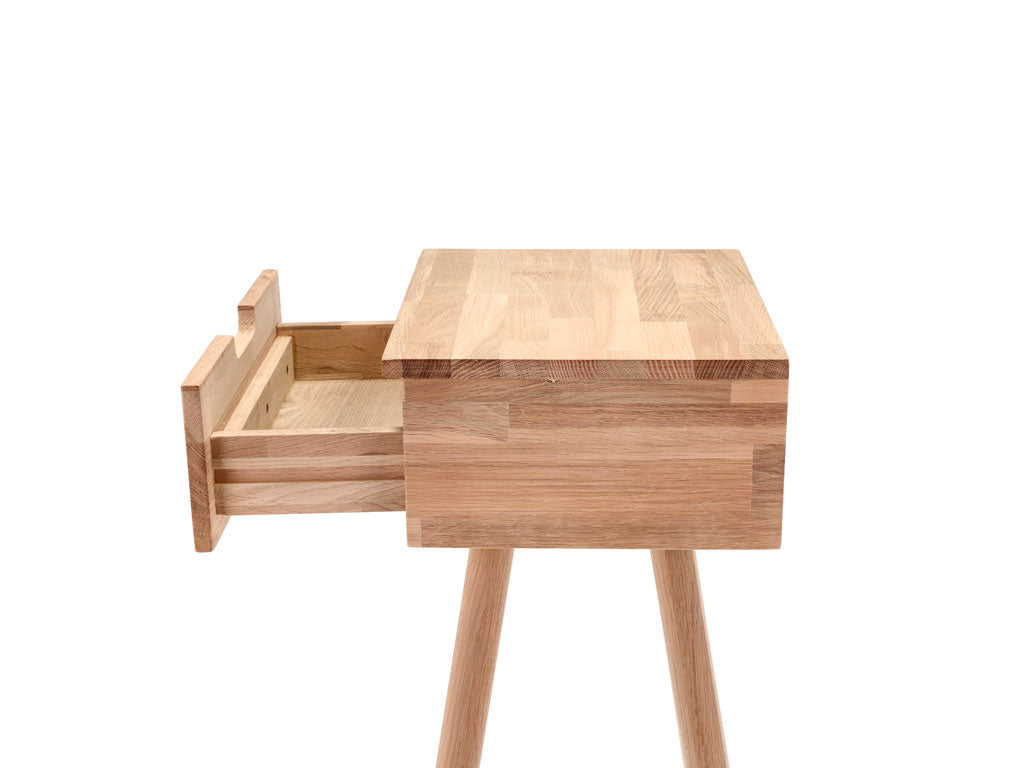 Villa Collection Ebern Bijzettafel 30 x 40 x 80 cm Wit gewassen - Accessoire Loods