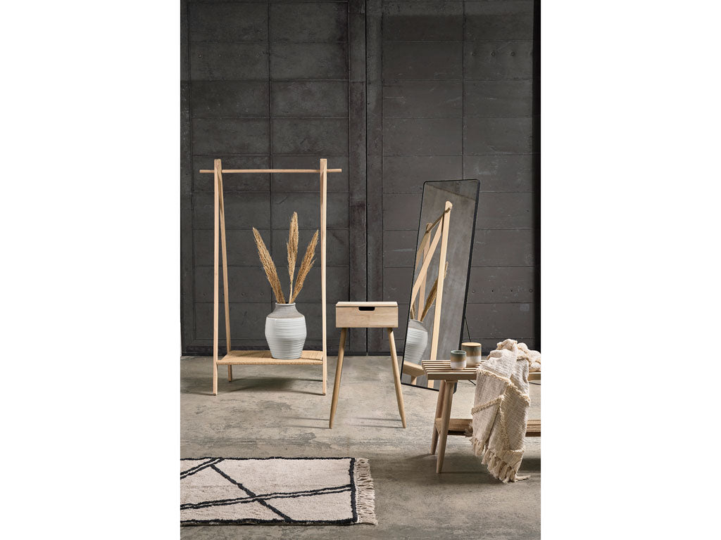 Villa Collection Ebern Bijzettafel 30 x 40 x 80 cm Wit gewassen - Accessoire Loods