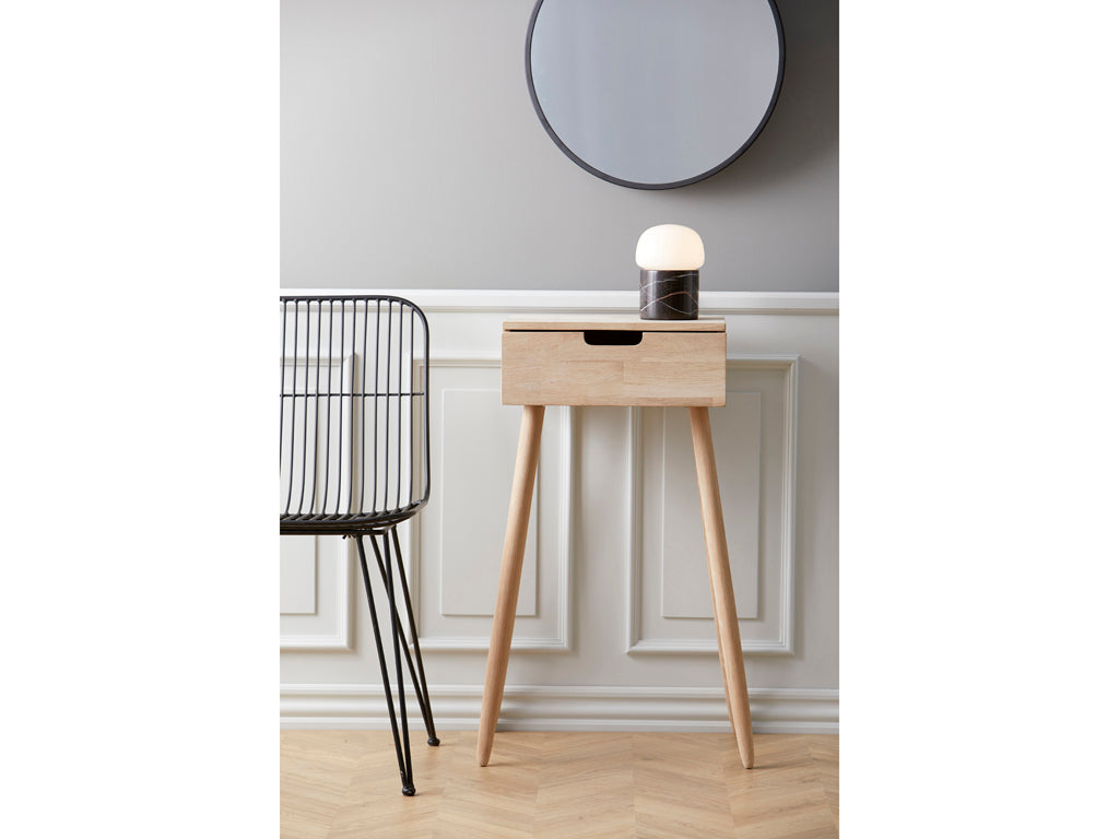 Villa Collection Ebern Bijzettafel 30 x 40 x 80 cm Wit gewassen - Accessoire Loods