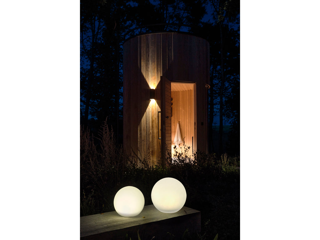 Villa Collection Maane LED Lamp met solar Dia. 25 x 23 cm Wit