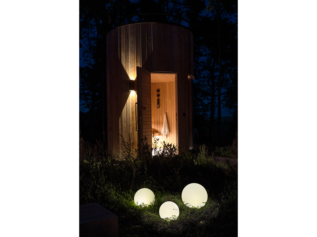 Villa Collection Maane LED Lamp met solar Dia. 25 x 23 cm Wit