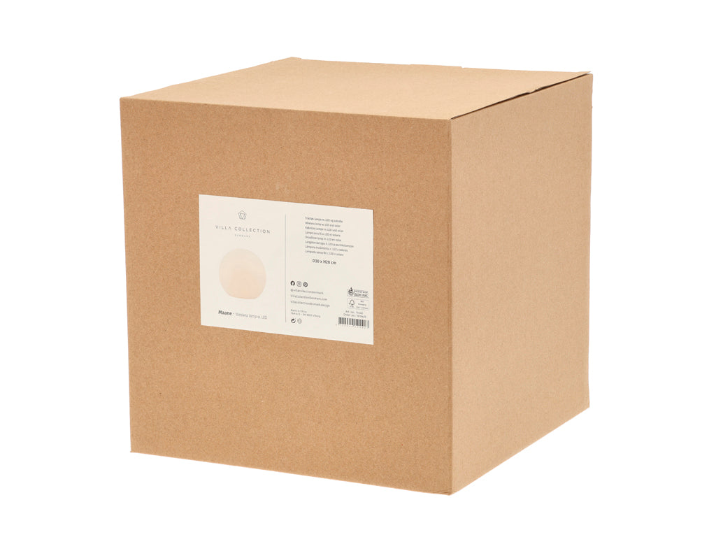 Villa Collection Maane LED Lamp met solar Dia. 30 x 28 cm Wit - Accessoire Loods
