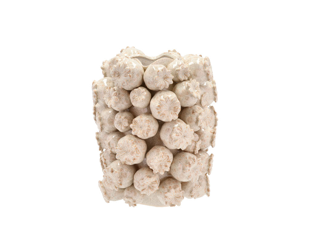 Villa Collection Elha Vase/Bloempot Dia 23,5 x 32 cm Cream - Accessoire Loods