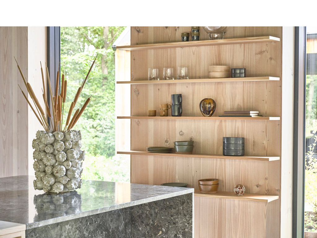 Villa Collection Elha Vase/Bloempot Dia 23,5 x 32 cm Cream - Accessoire Loods