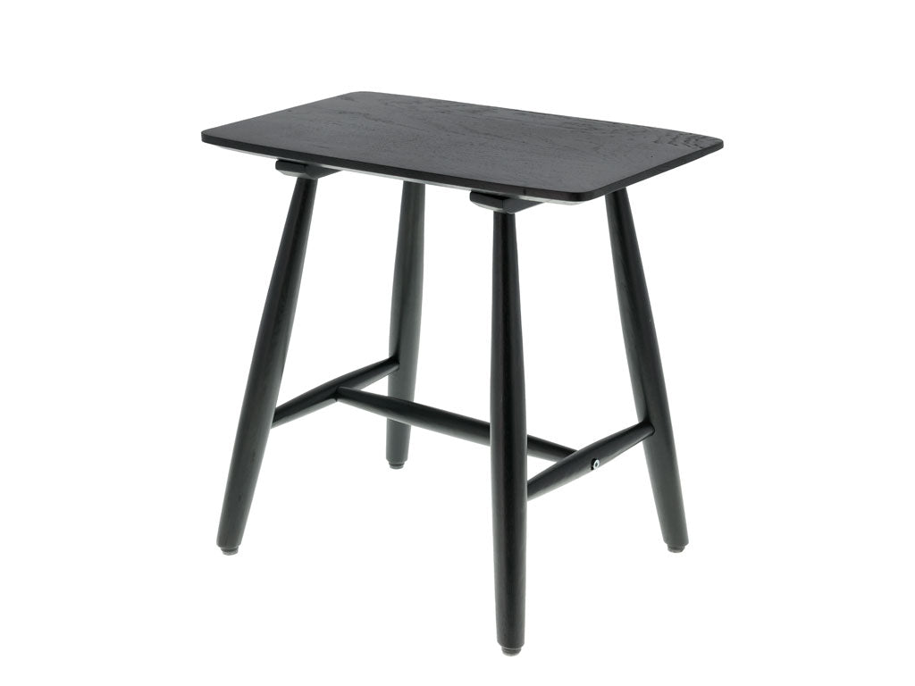 Villa Collection Bast Kruk 46,5 x 28 x 45 cm Zwart - Accessoire Loods