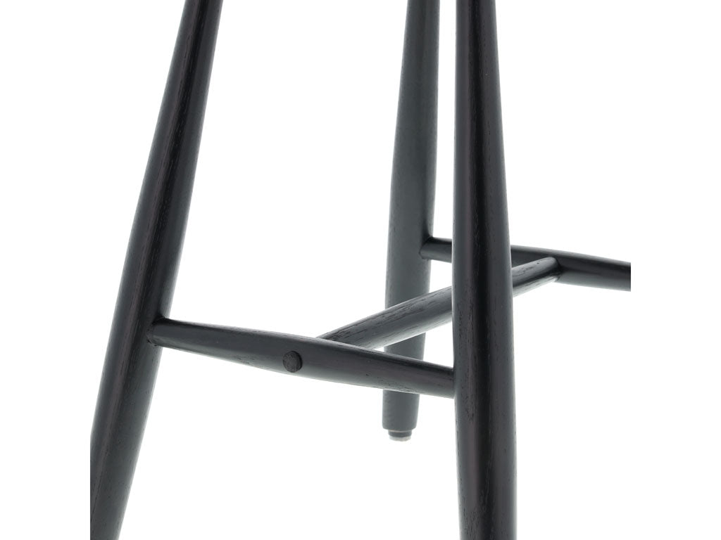 Villa Collection Bast Kruk 46,5 x 28 x 45 cm Zwart - Accessoire Loods