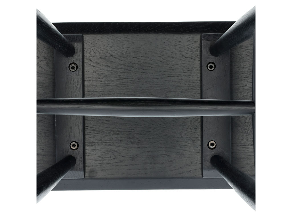 Villa Collection Bast Kruk 46,5 x 28 x 45 cm Zwart - Accessoire Loods