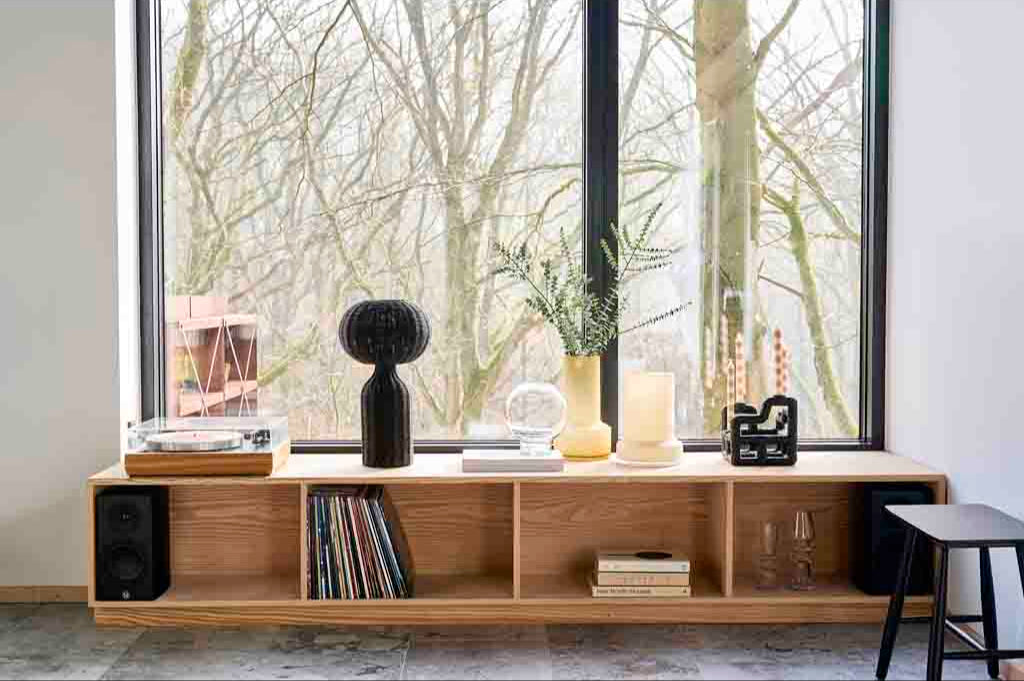 Villa Collection Bast Kruk zwart