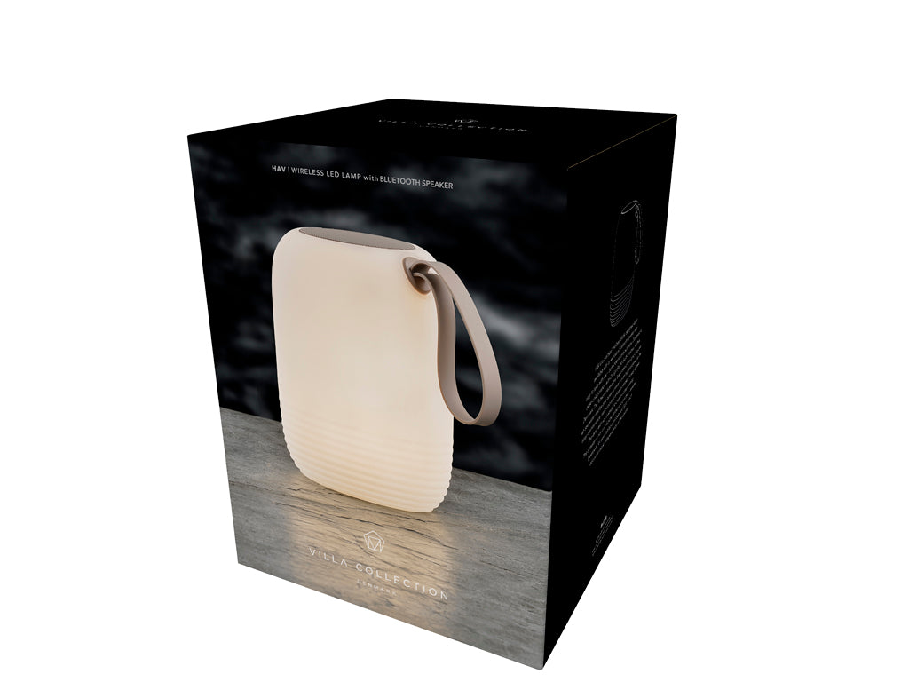 Villa Collection Hav LED Lamp met luidspreker Dia 17,5 x 23 cm Wit
