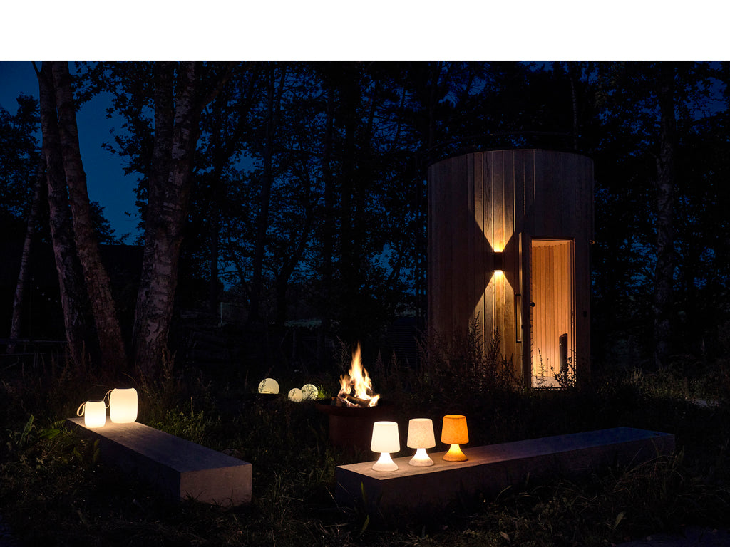 Villa Collection Midnat Oplaadbaar LED Lamp Dia 16 x 25,5 cm Transparant/Wit - Accessoire Loods
