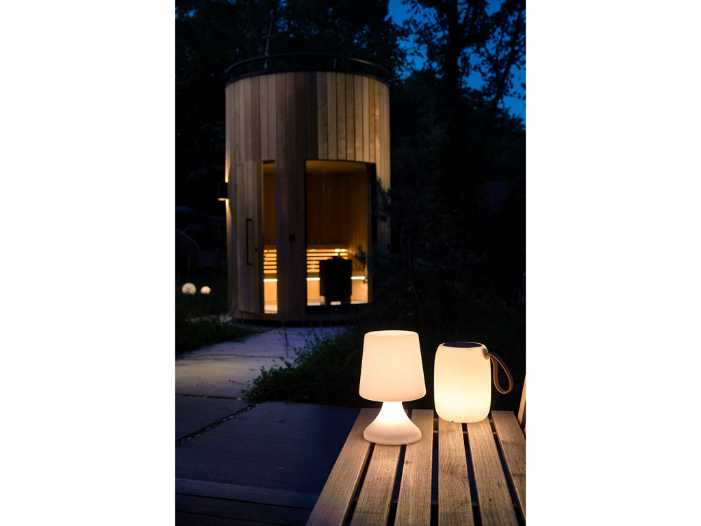 Villa Collection Midnat Oplaadbaar LED Lamp Dia 16 x 25,5 cm Transparant/Wit - Accessoire Loods