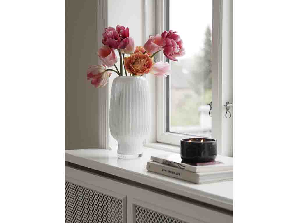 Villa Collection Cuneo Vaas Dia 16 x 31,5 cm Wit - Accessoire Loods