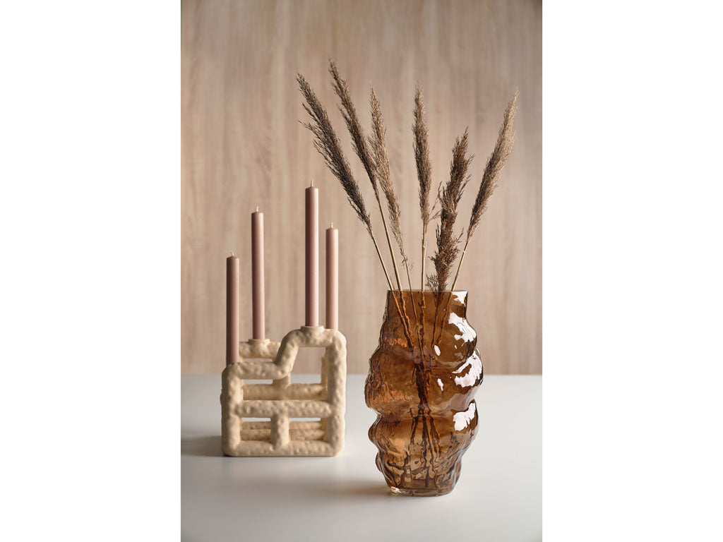 Villa Collection Lyng Kaarshouder 21 x 21 x 23 cm wit - Accessoire Loods