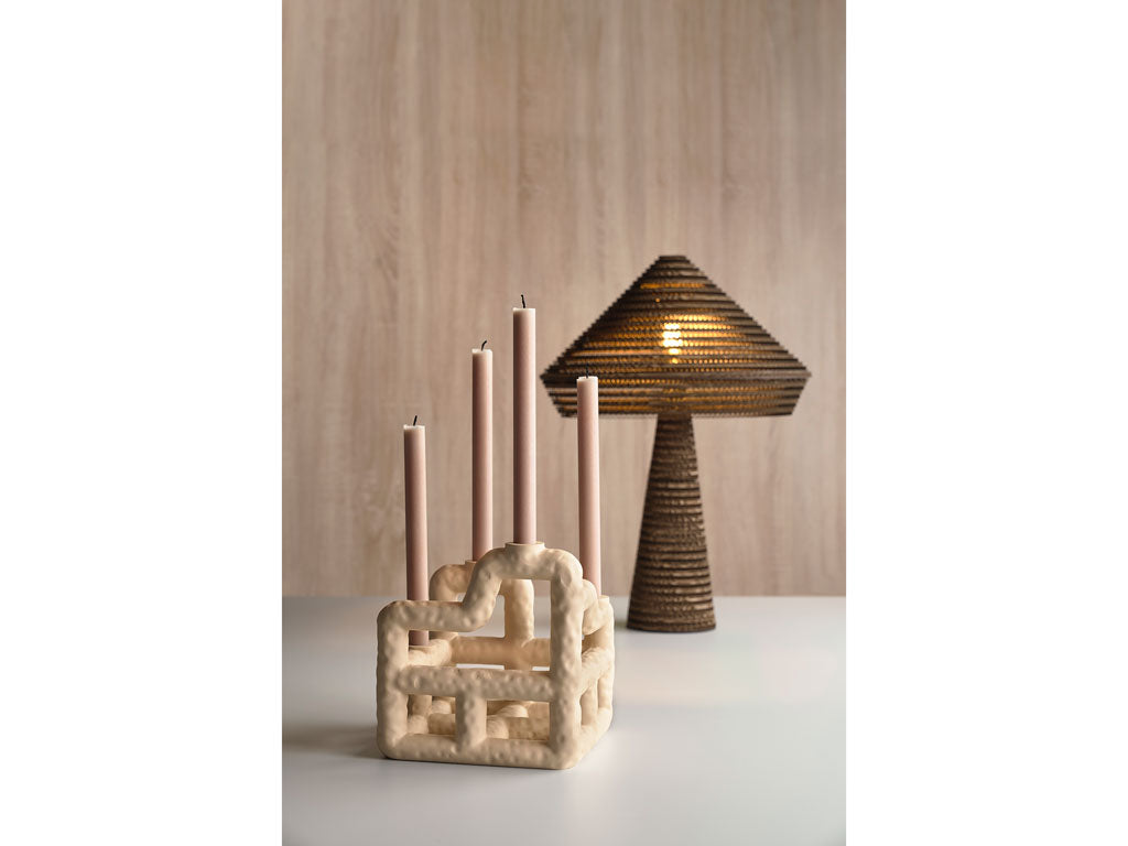 Villa Collection Lyng Kaarshouder 21 x 21 x 23 cm wit