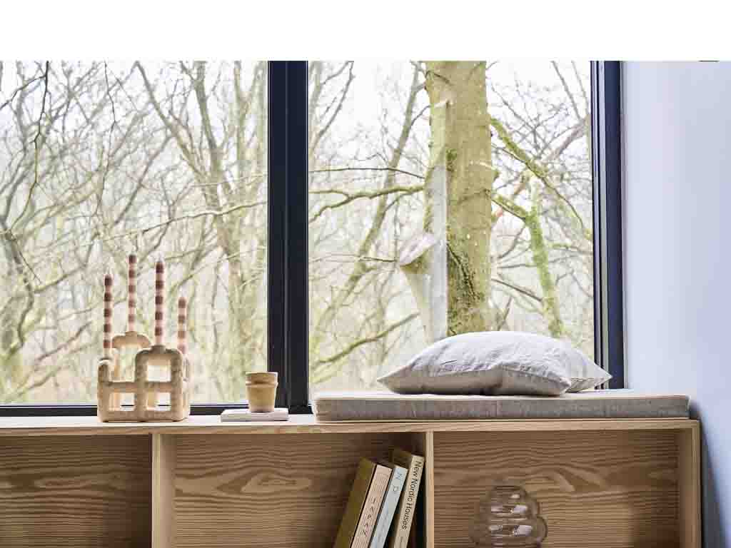 Villa Collection Lyng Kaarshouder 21 x 21 x 23 cm wit - Accessoire Loods