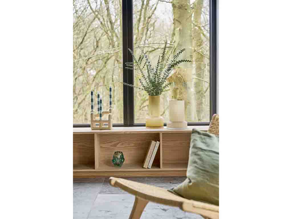 Villa Collection Lyng Kaarshouder 21 x 21 x 23 cm wit - Accessoire Loods