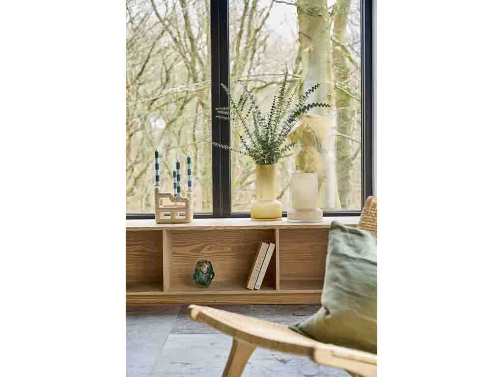 Villa Collection Lyng Kaarshouder 21 x 21 x 23 cm wit - Accessoire Loods