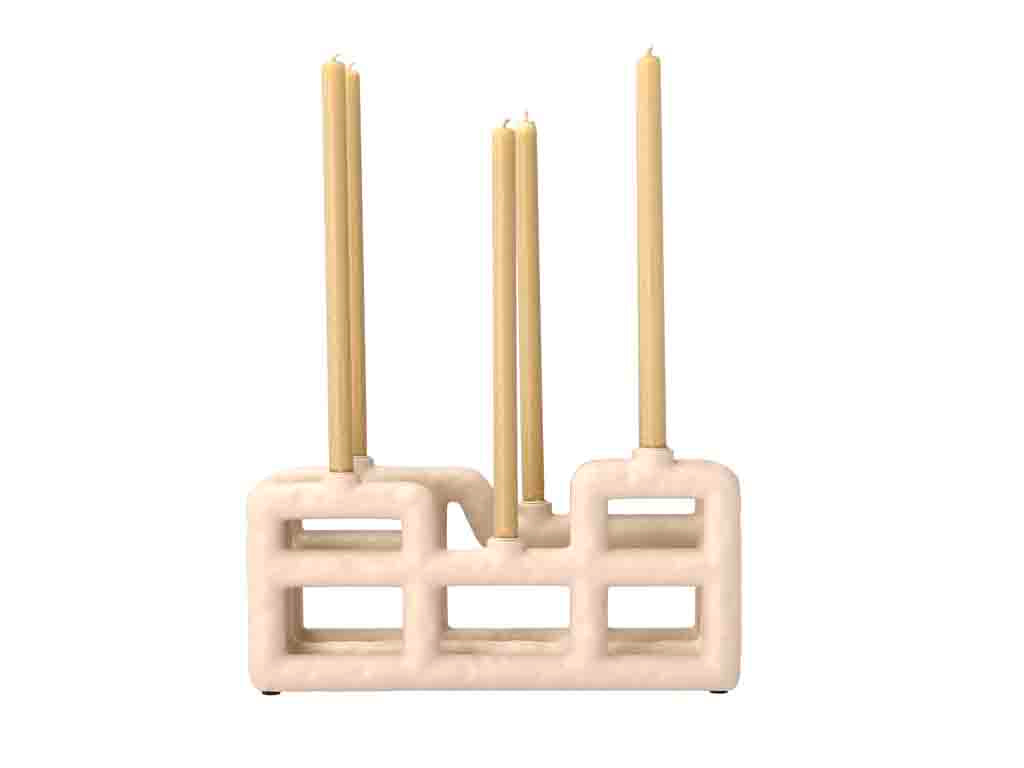 Villa Collection Lyng Kaarshouder 28 x 10 x 13,5 cm Beige