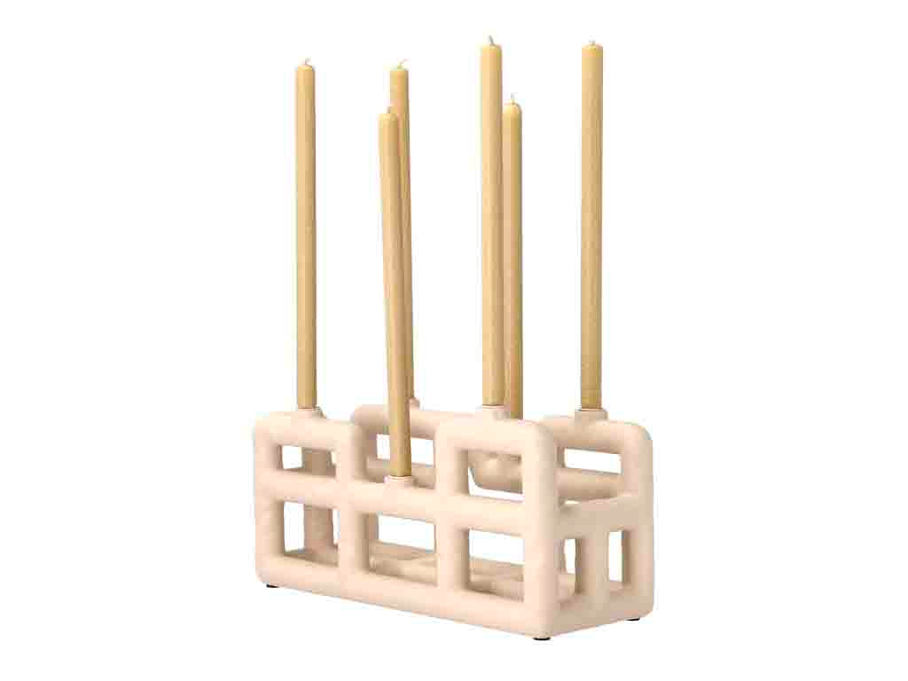 Villa Collection Lyng Kaarshouder 28 x 10 x 13,5 cm Beige - Accessoire Loods