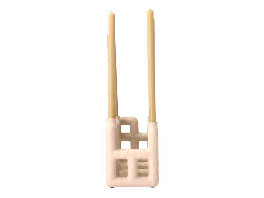Villa Collection Lyng Kaarshouder 28 x 10 x 13,5 cm Beige - Accessoire Loods