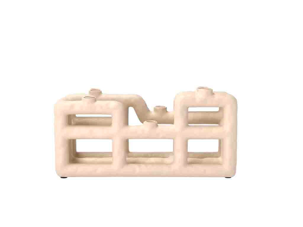 Villa Collection Lyng Kaarshouder 28 x 10 x 13,5 cm Beige - Accessoire Loods