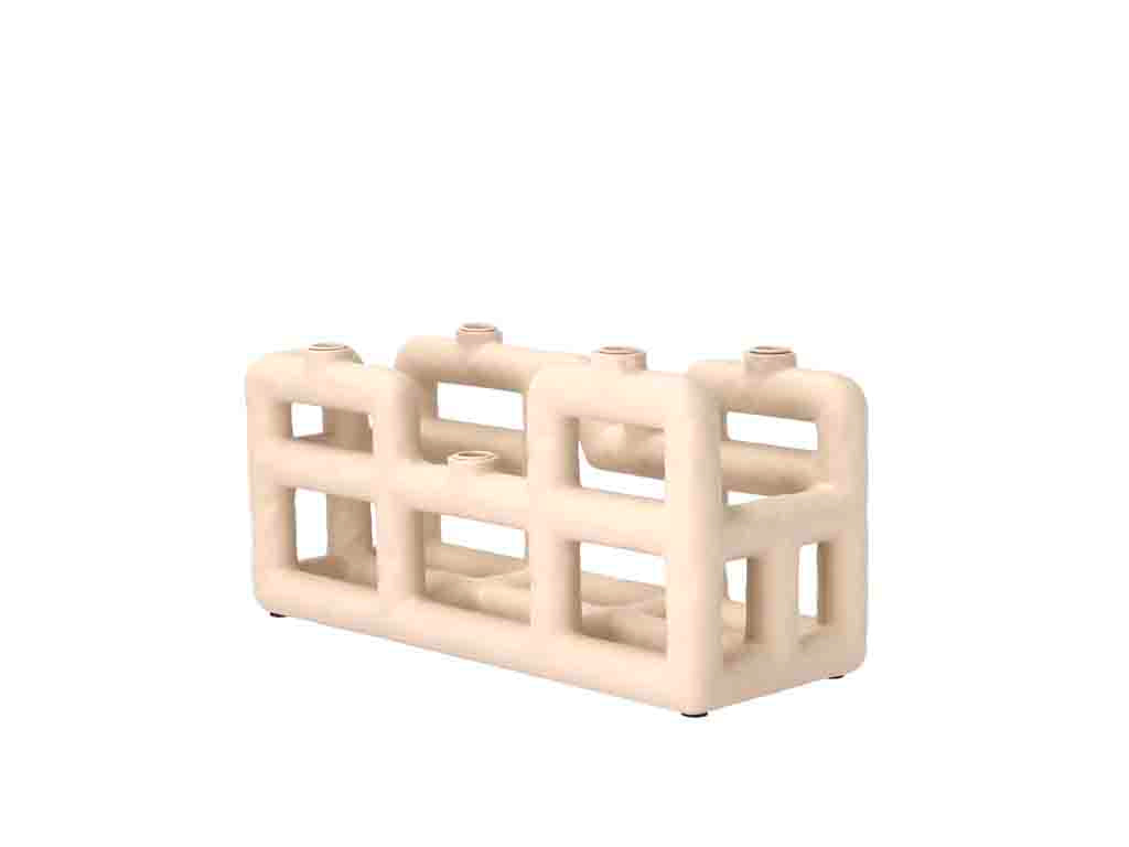 Villa Collection Lyng Kaarshouder 28 x 10 x 13,5 cm Beige - Accessoire Loods
