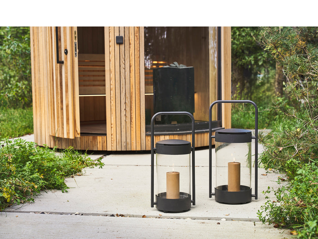 Villa Collection Ancona Lantaarn 26 x 20 x 56,7 cm Zwart - Accessoire Loods