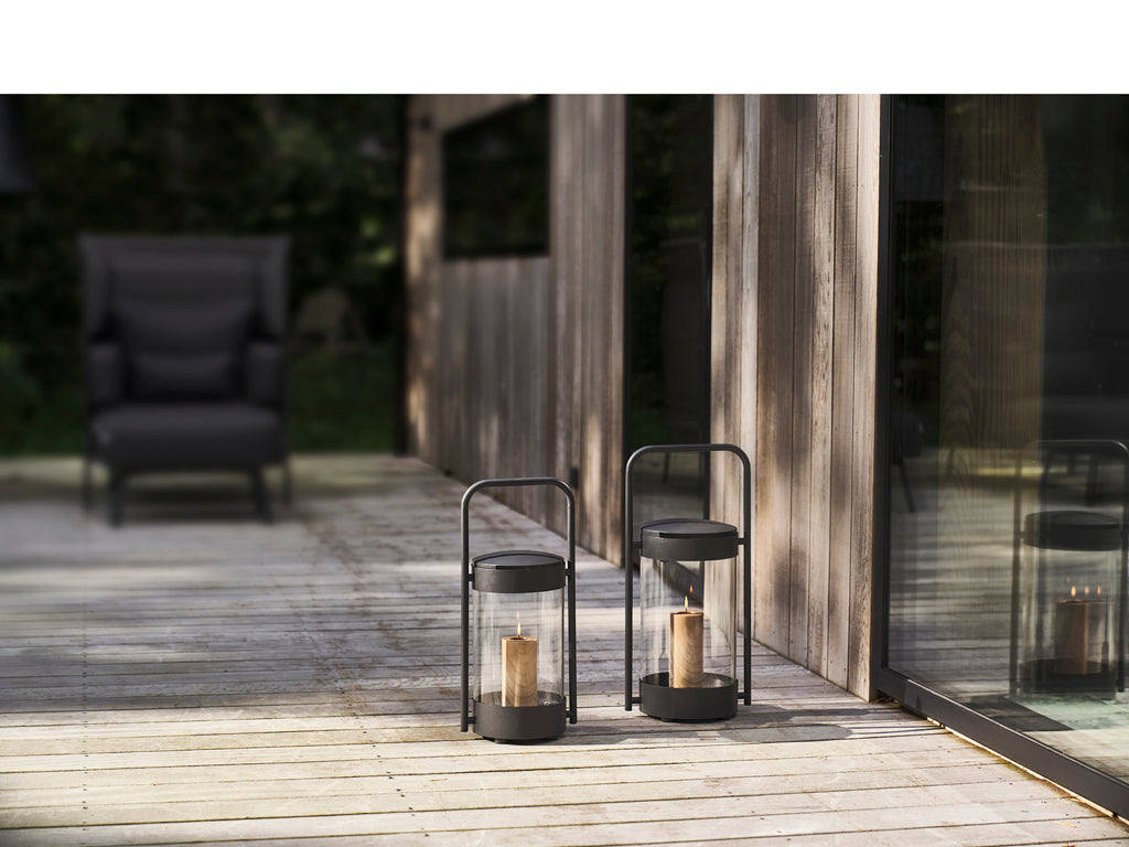 Villa Collection Ancona Lantaarn 26 x 20 x 56,7 cm Zwart - Accessoire Loods