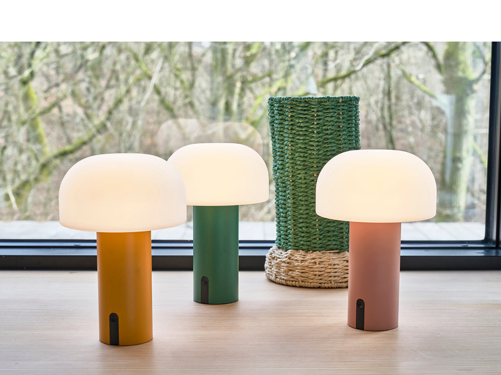 Villa Collection Styles Draadloze LED-lamp 15 x 22,5 cm Groen