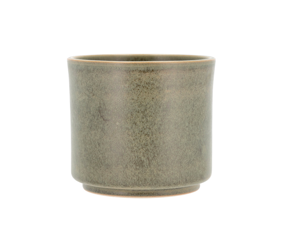 Villa Collection Leer Bloempot Dia 15 x 13 cm Groen - Accessoire Loods