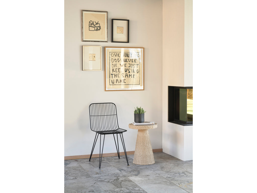 Villa Collection Leer Bloempot Dia 13 x 11 cm Zwart metallic - Accessoire Loods