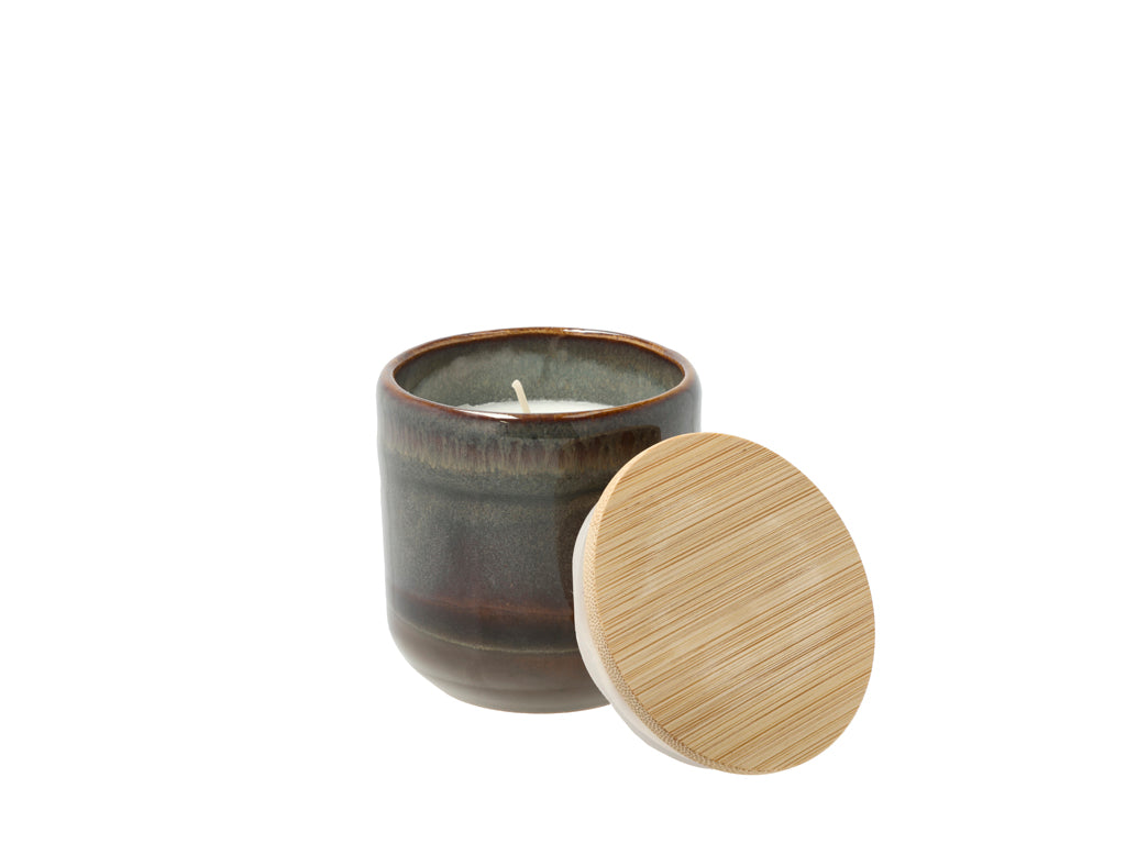 Villa Collection Iris Citrus and Wood Geurkaars Dia 7 x 7,3 cm Bruin/Groen