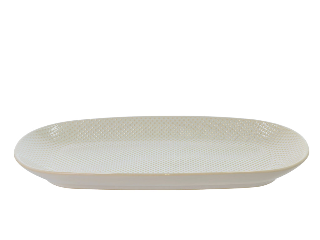Villa Collection Elstra Serveerschotel 35,5x18,8 Lichtblauw - Accessoire Loods