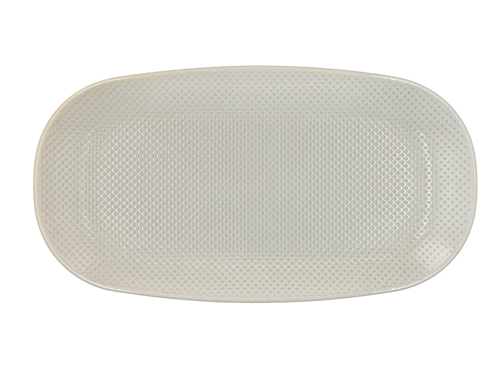 Villa Collection Elstra Serveerschotel 35,5x18,8 Lichtblauw - Accessoire Loods