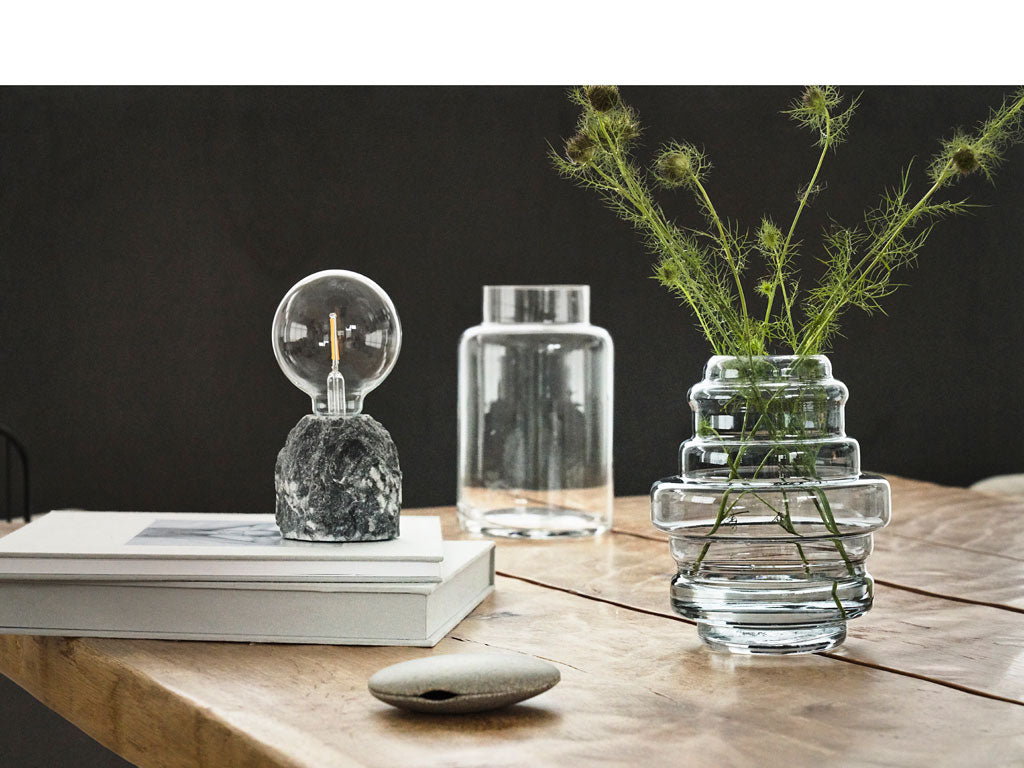 Villa Collection Drua Vaas Dia. 14 x 20 cm Helder - Accessoire Loods