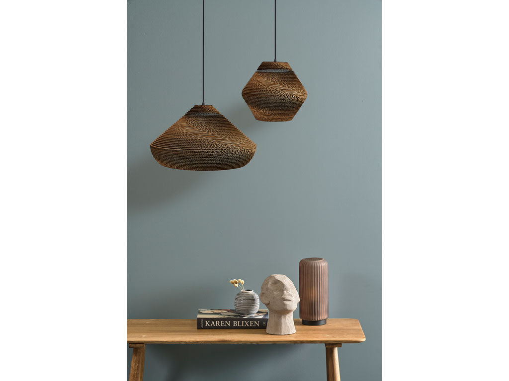 Villa Collection Alk Hanglamp Dia. 30 x 27 cm Bruin - Accessoire Loods