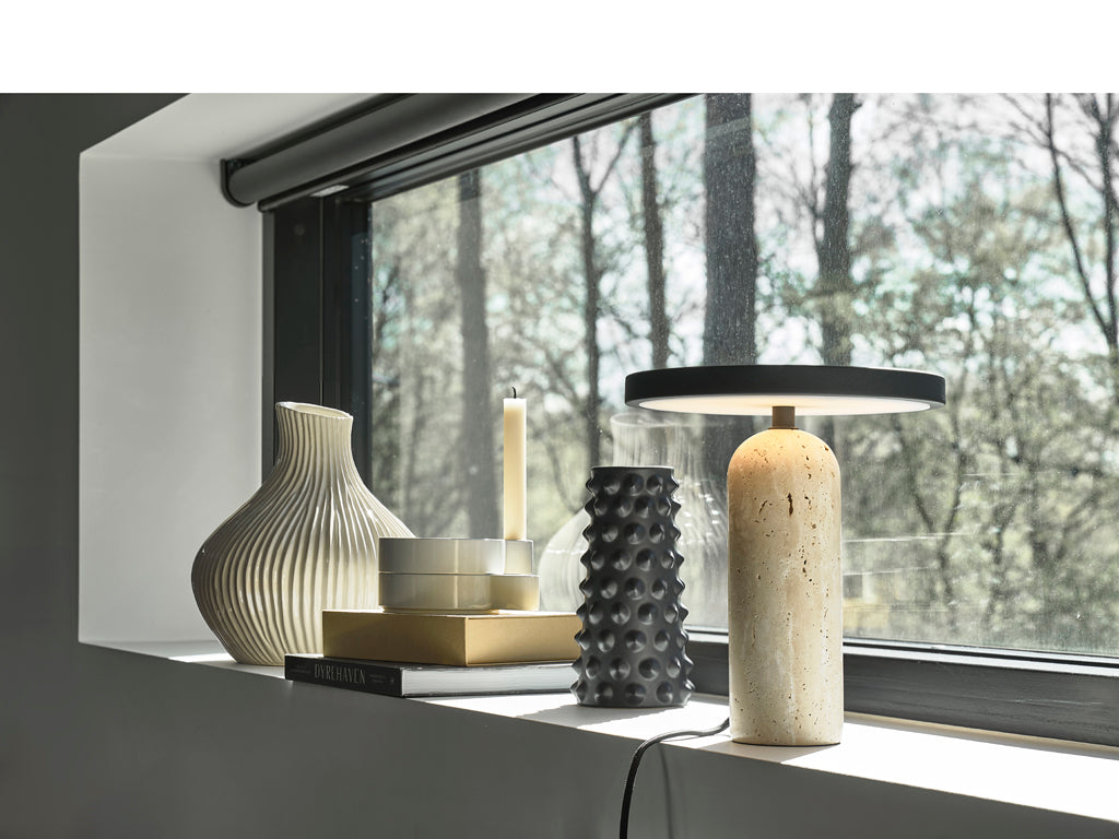 Villa Collection Vilja Tafellamp Dia 22,5 x 25 cm Natuur - Accessoire Loods