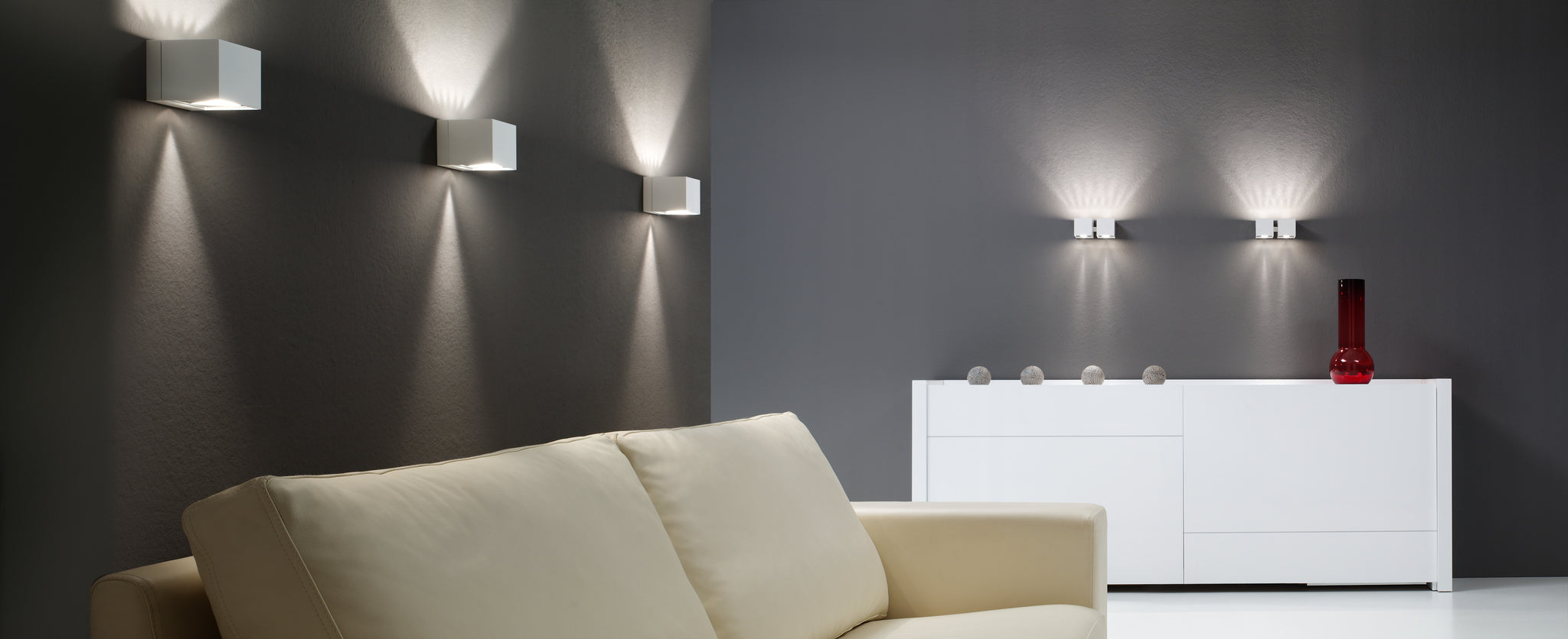 Dau 80 Wall lamp G9 textured white