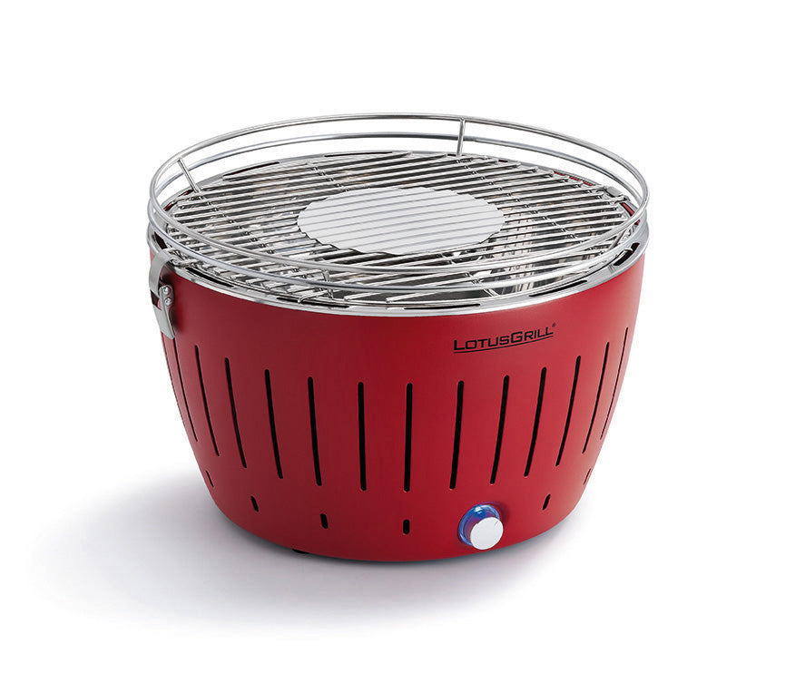 LotusGrill Classic Tafelbarbecue - Ø350mm - Rood - Accessoire Loods