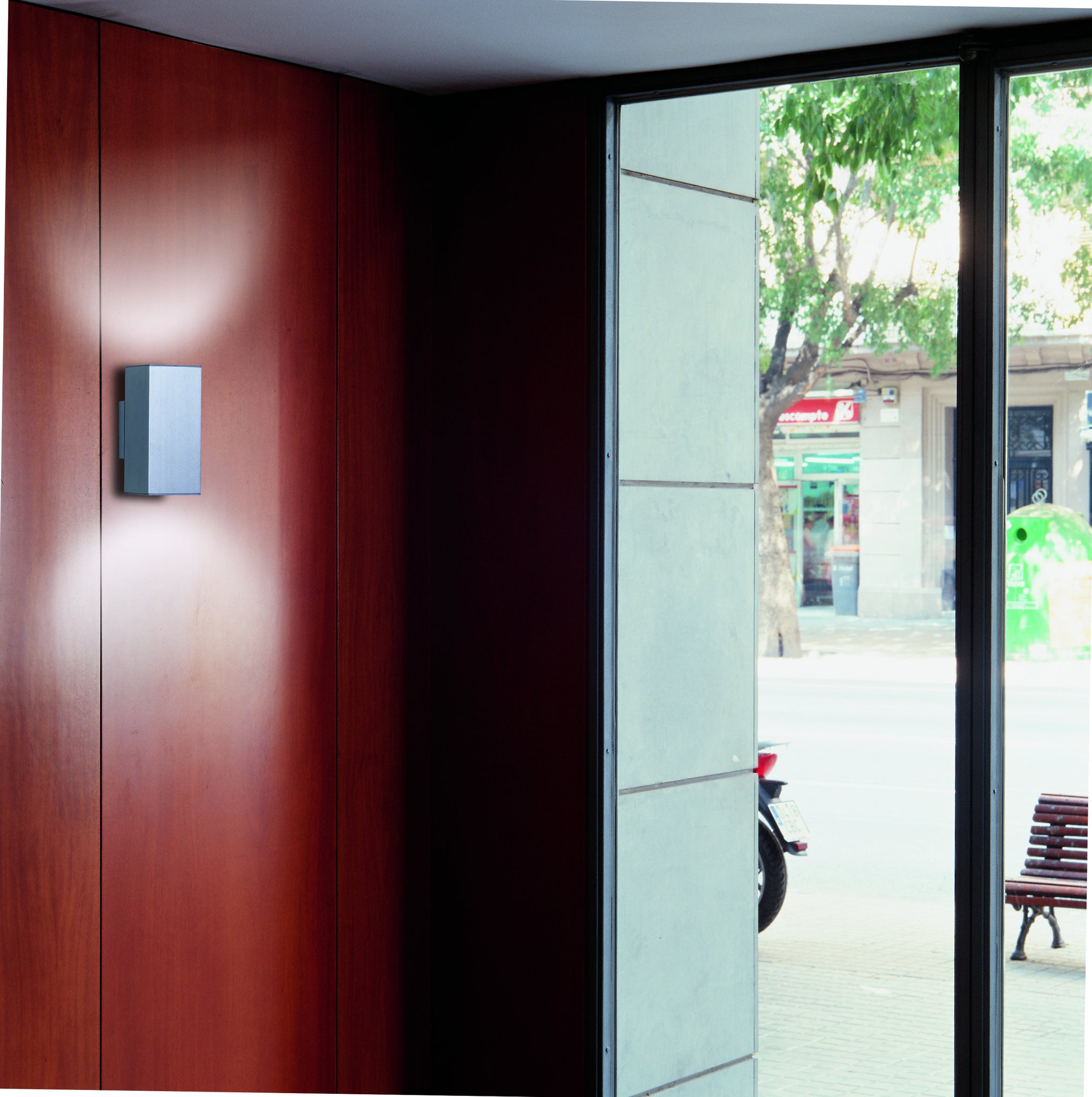 Dau 80 Wall lamp 2 x GU10 Brushed aluminum