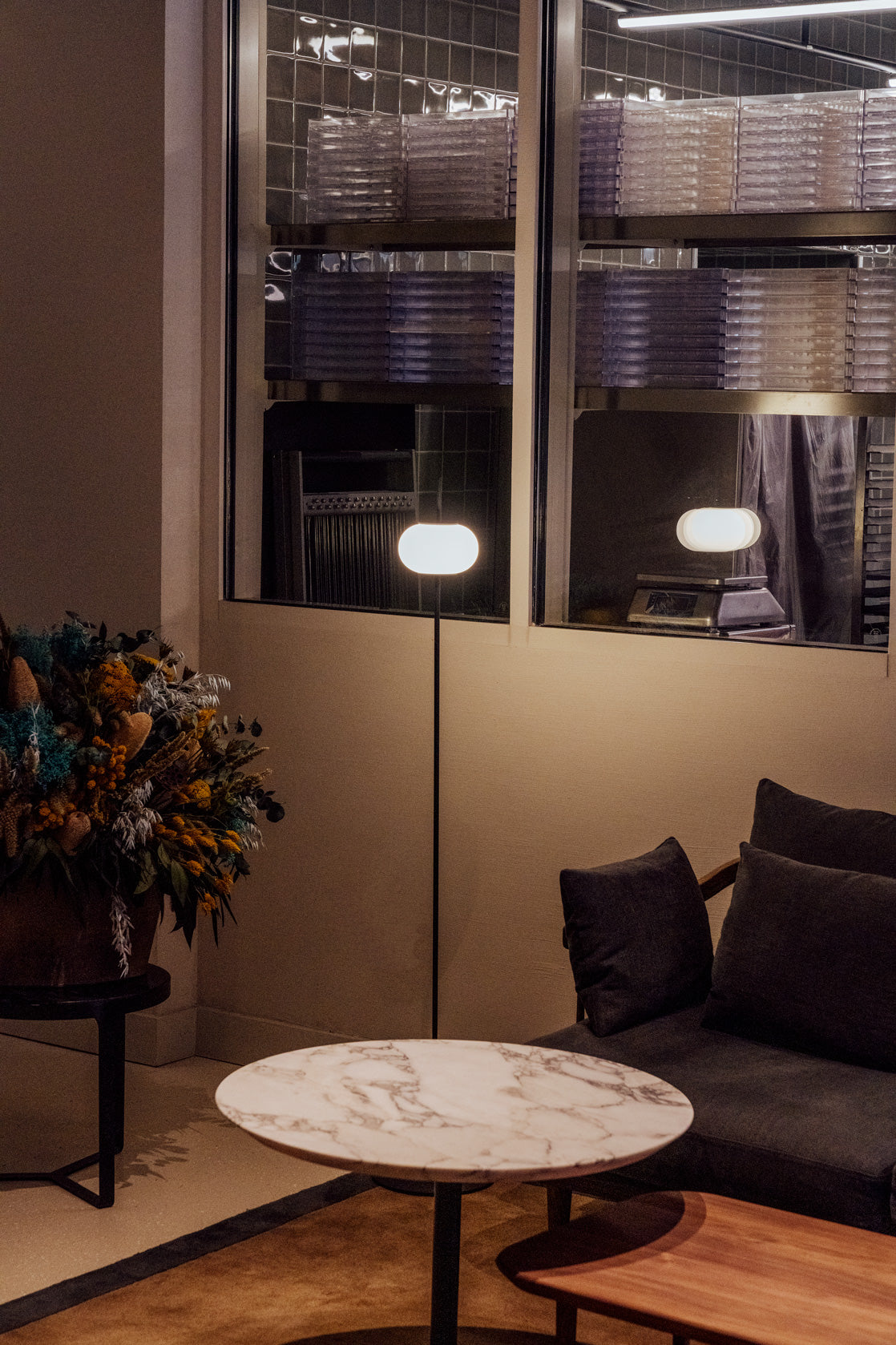 Astros Floor lamp 2 x G9 H. 135 cm textured black