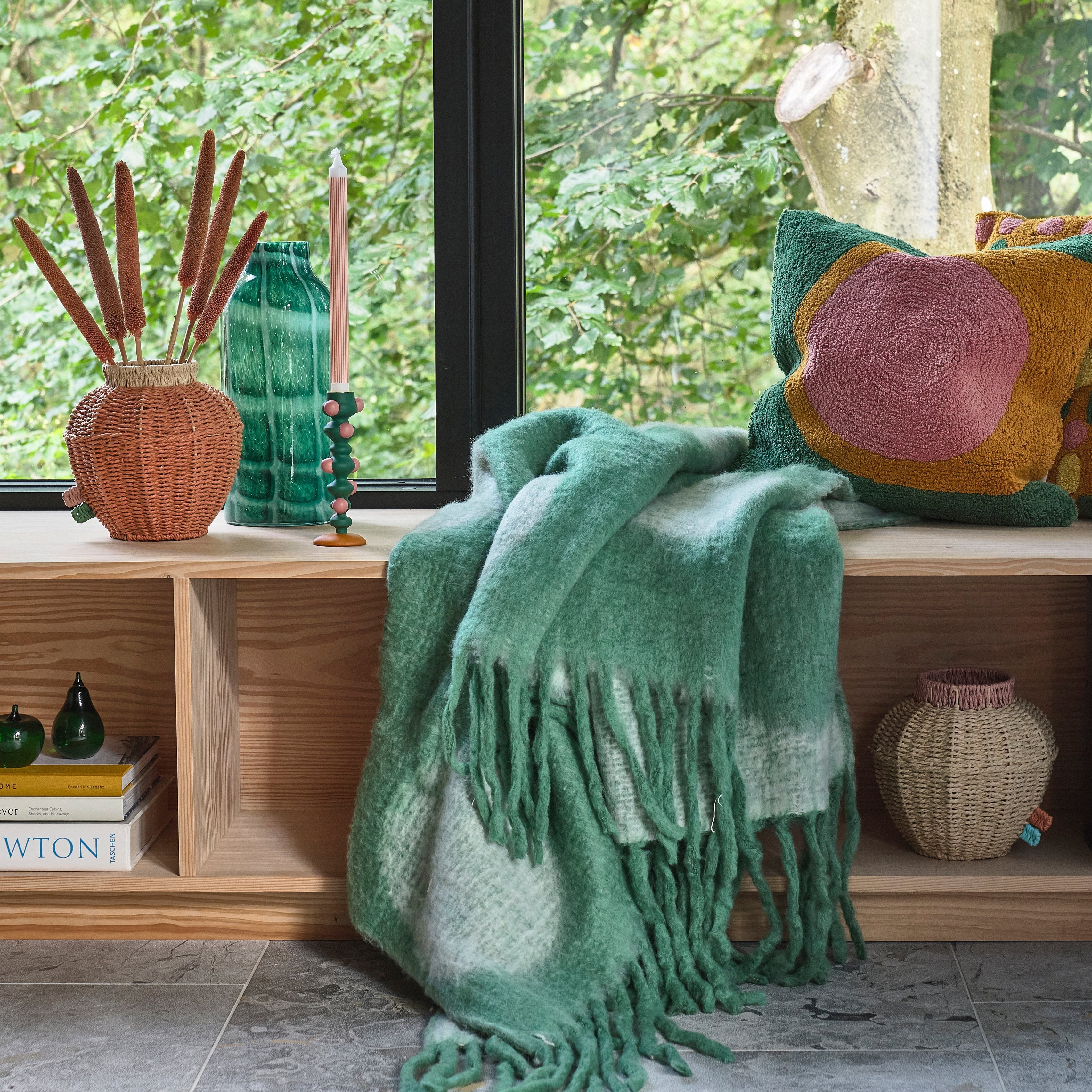 Villa Collection Tundra Plaid 130 x 200 cm Groen