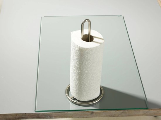 Keukenrolhouder mat staal - 31,5cm hoog - Accessoire Loods