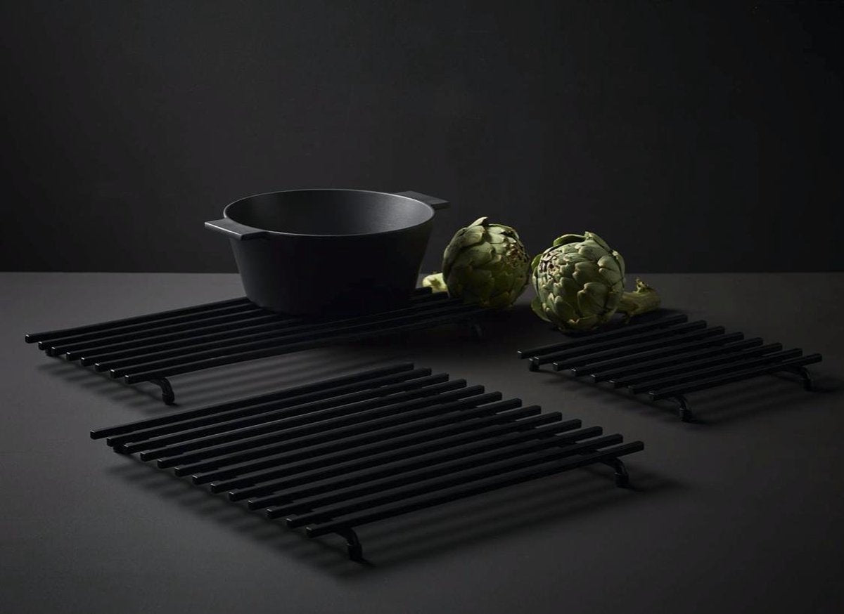 Pannenonderzetter Funktion 50x24 cm zwart - Accessoire Loods