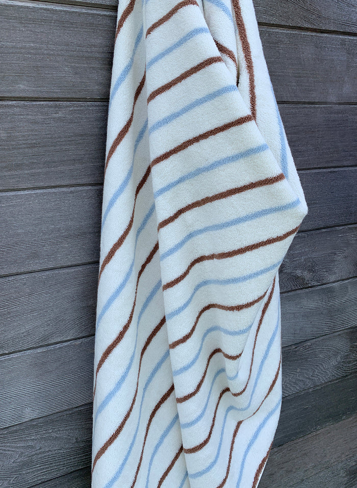 OYOY Living Raita Towel Caramel / Ice Blue