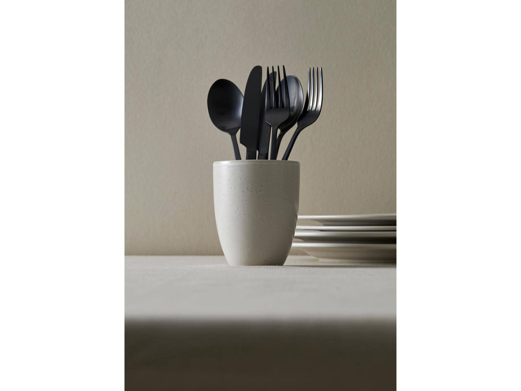 Bitz Bestekset zwart gematteerde afwerking (16 - delig) - BITZ - Accessoire Loods