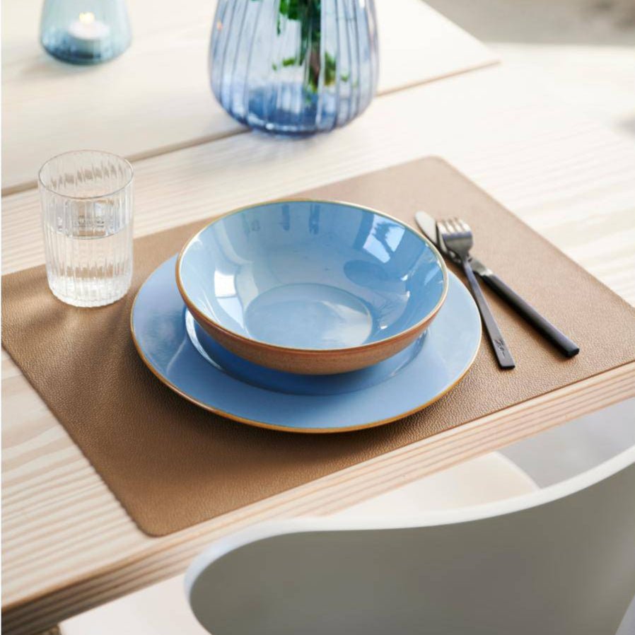 Bitz Placemat Zwart/ Bruin (set van 4) - BITZ - Accessoire Loods